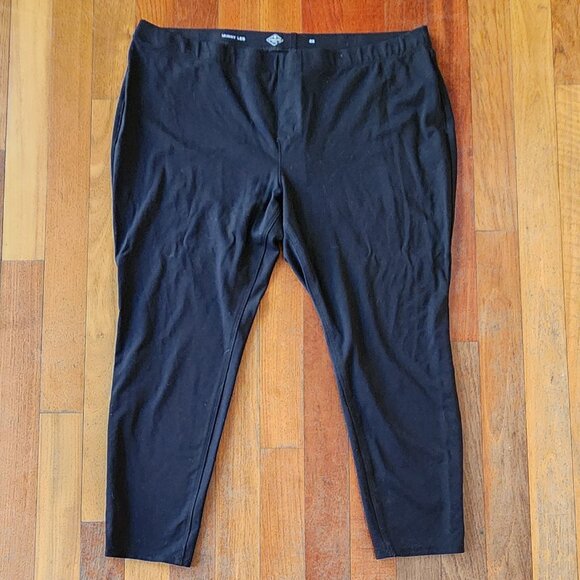 St. John's Bay Black Stretch Leggings Plus Size 3X - Picture 1 of 12